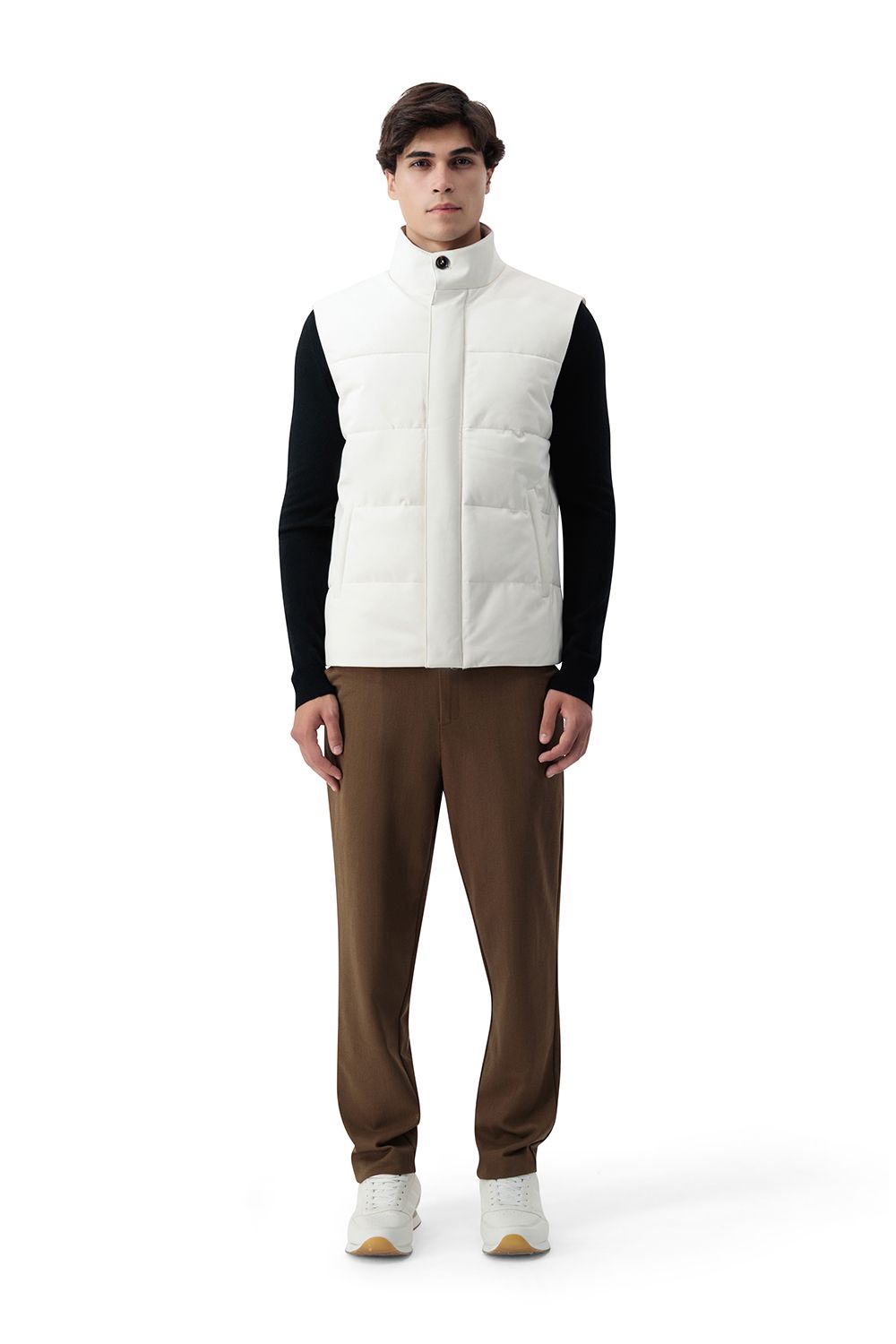 Savoia down vest classic ivory