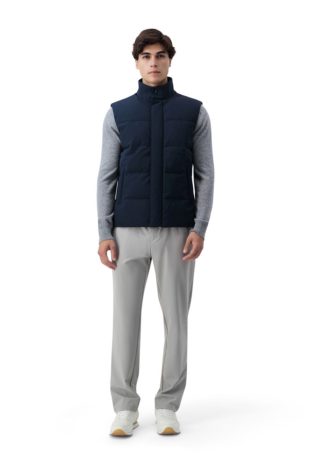 Savoia down vest indigo night