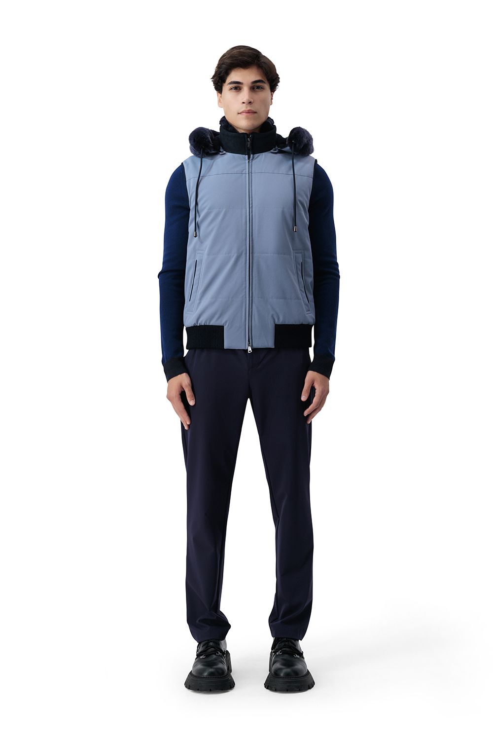 Siena heritage vest glacier blue