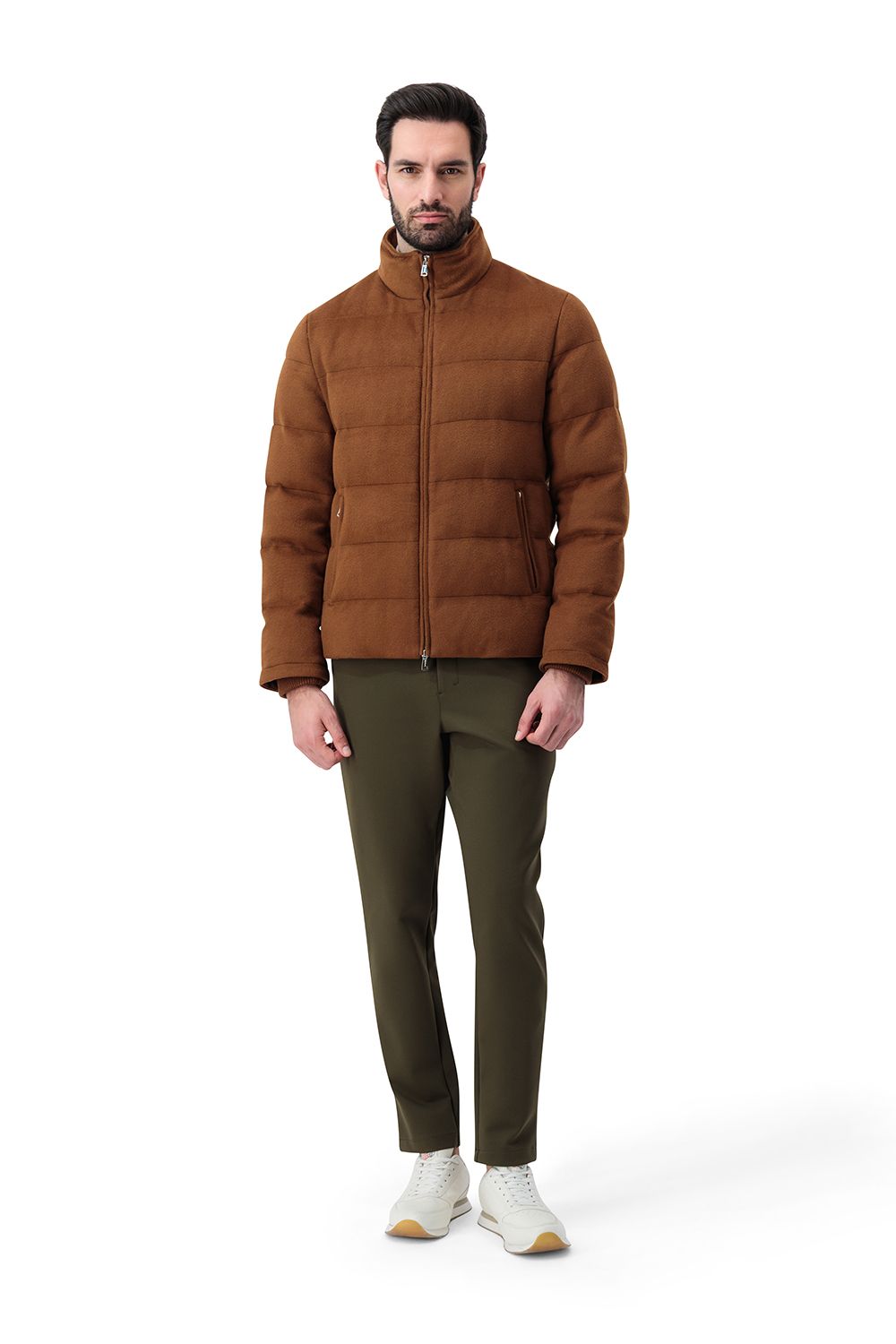Torino puffer bomber terra bruna