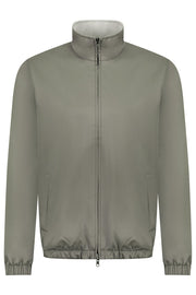 Regent reversible bomber velvet sage