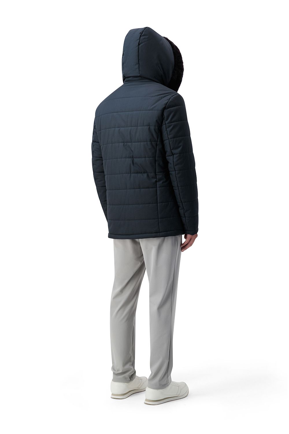 Heritage rain coat indigo night