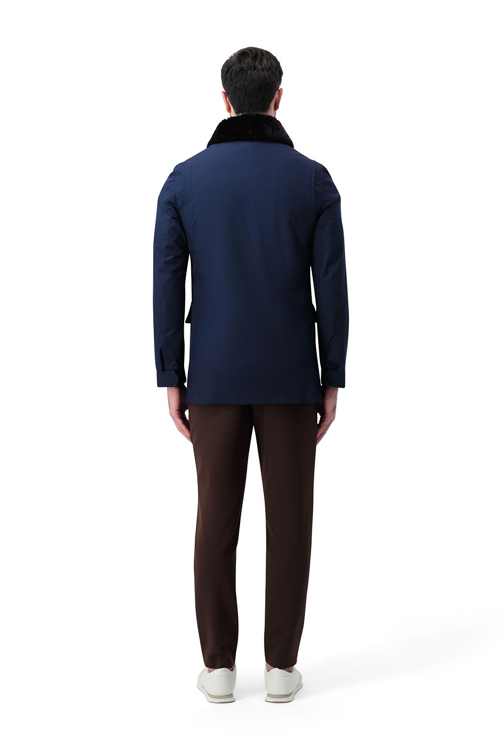 Heritage storm coat midnight azure