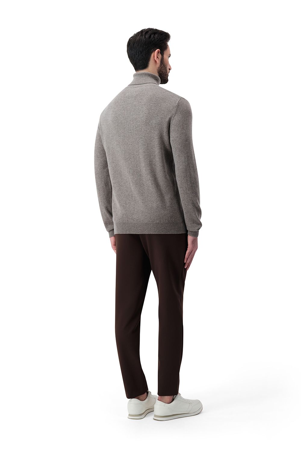 Turtle neck merino wool sweater vapor