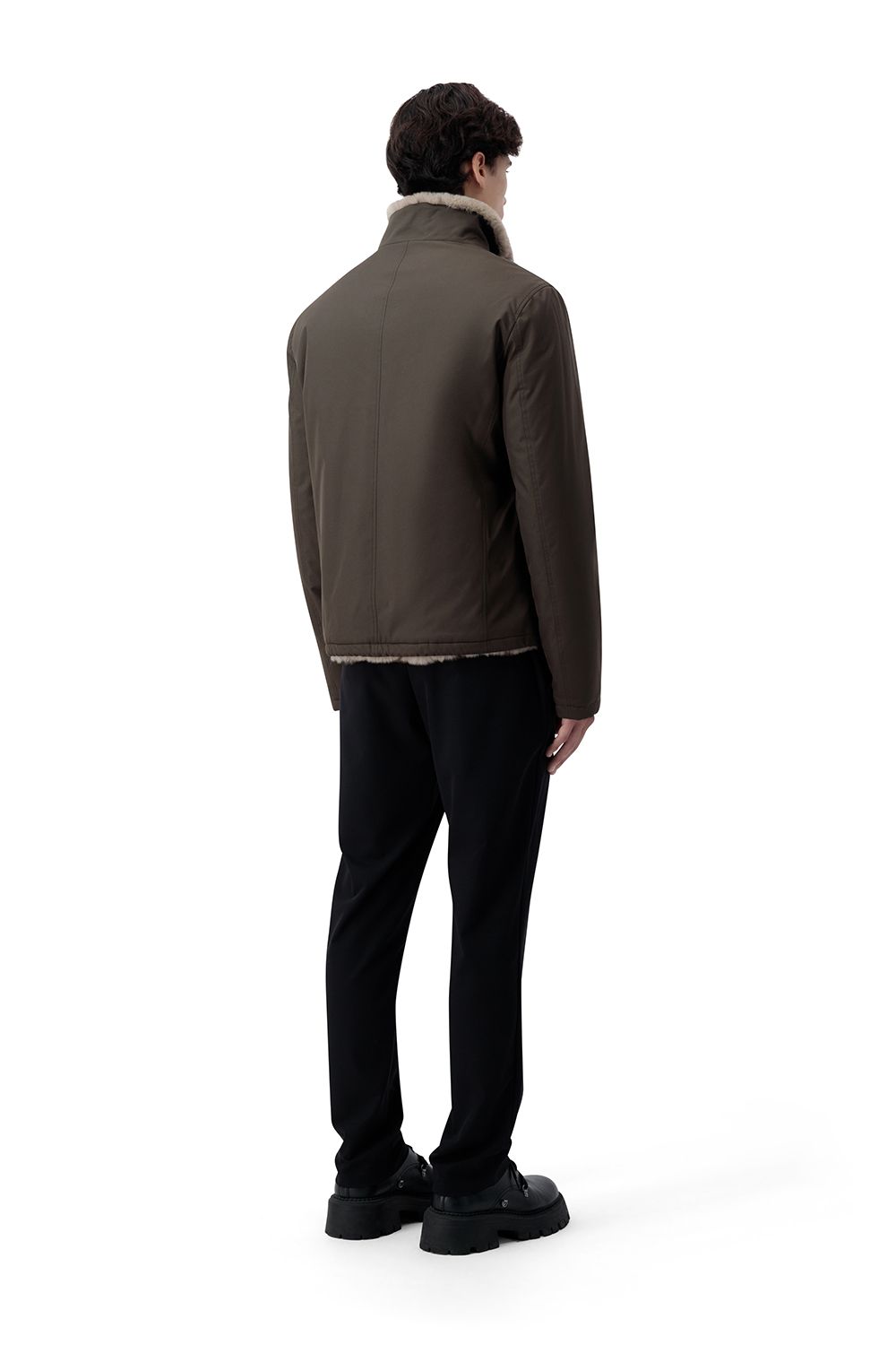 Regent fur bomber terra bruna