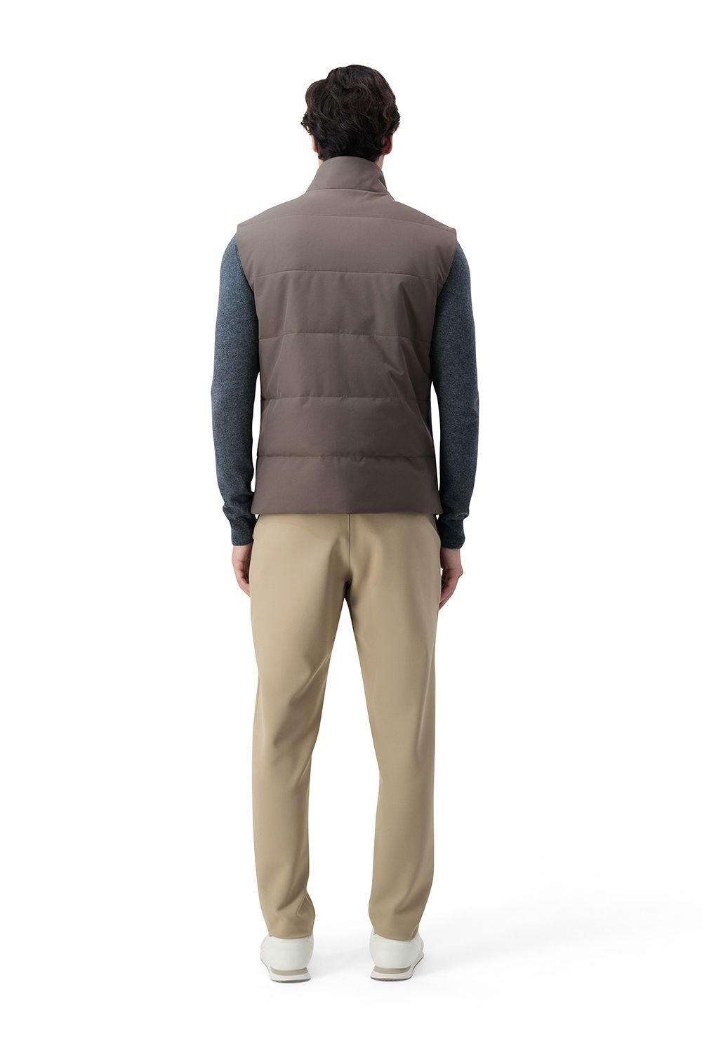 Savoia down vest mocha umber