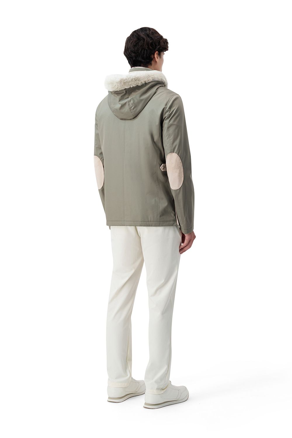 Soft weave nylon trouser classic ivory