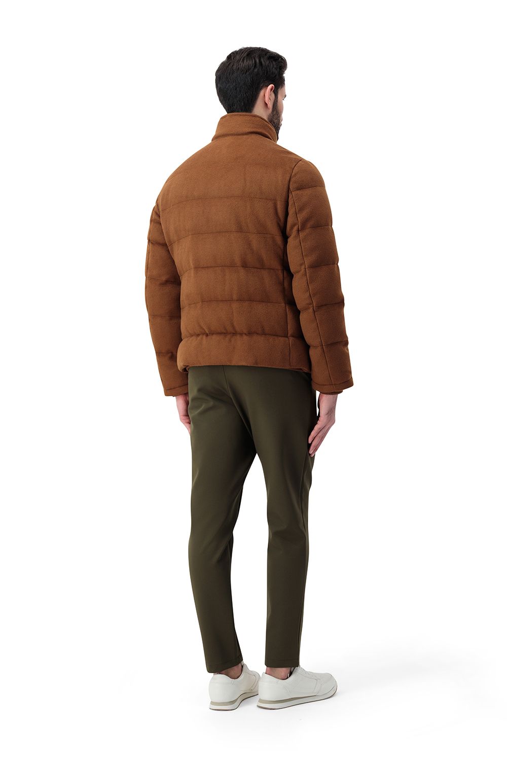 Torino puffer bomber terra bruna