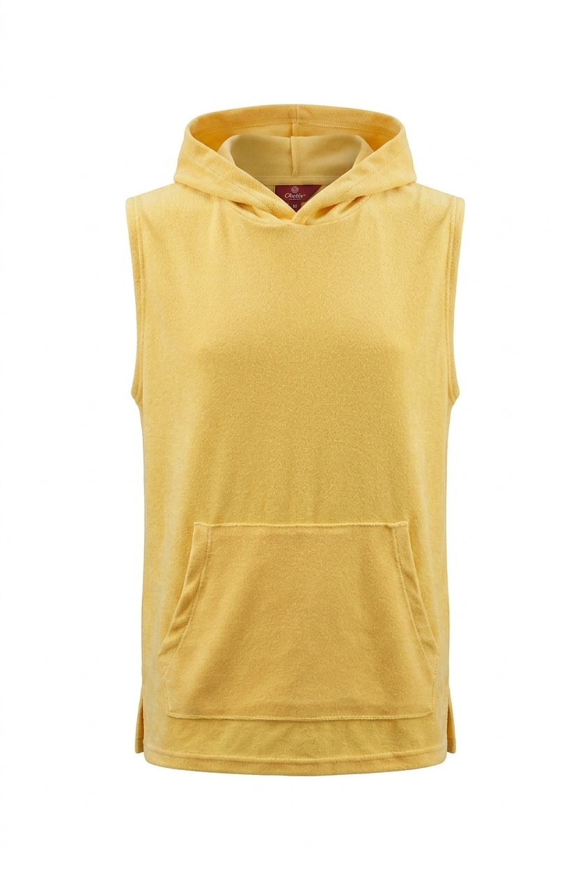 Towel hoodie yellow