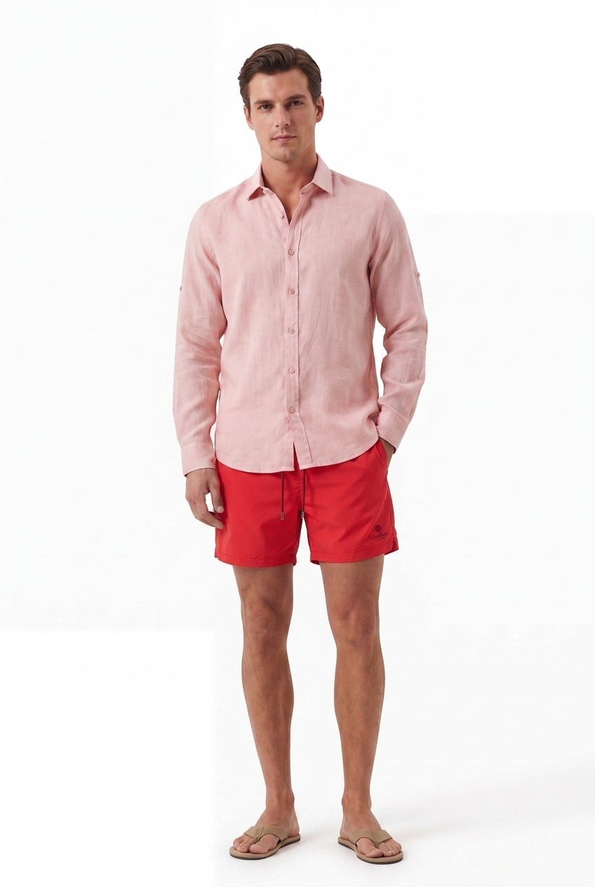 Premium swimming shorts imperial red