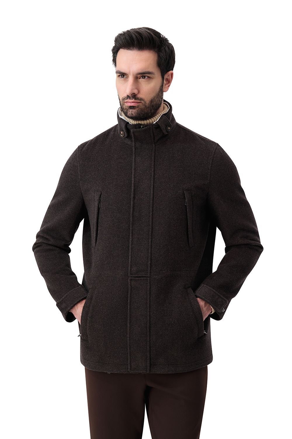 Castellano overcoat caffè taupe