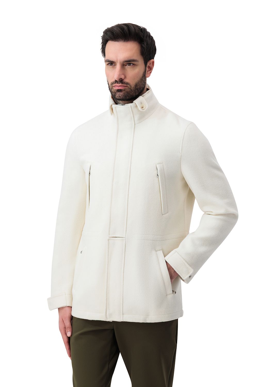 Castellano overcoat classic ivory