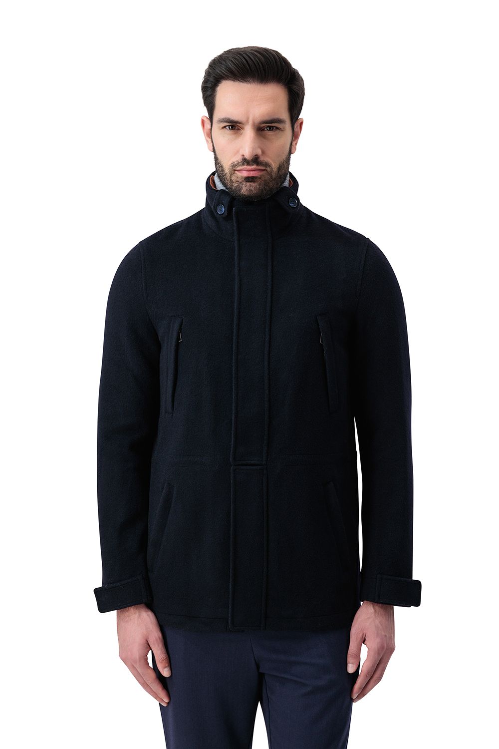 Castellano overcoat indigo night