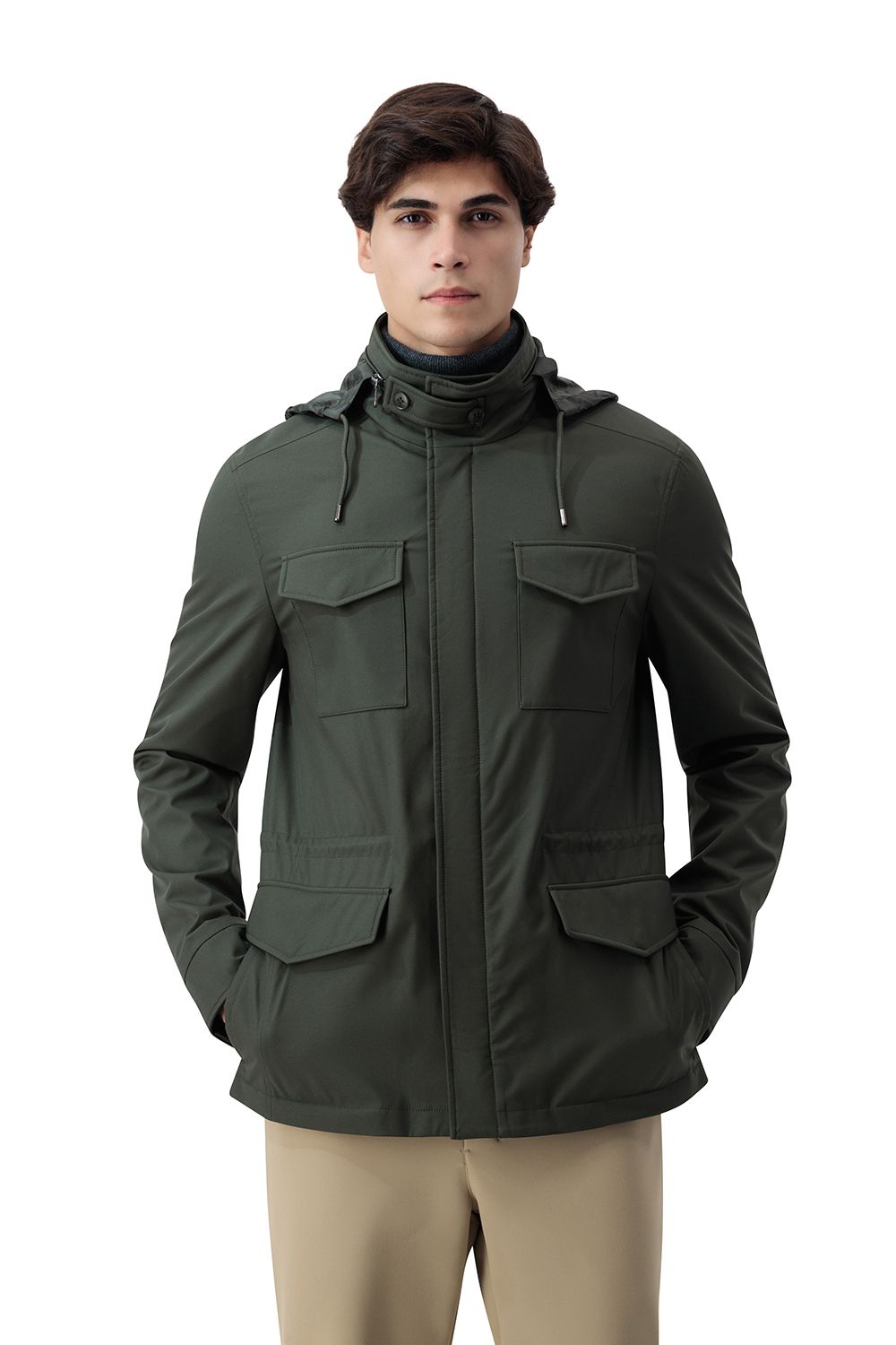 Highland trail jacket fog olive