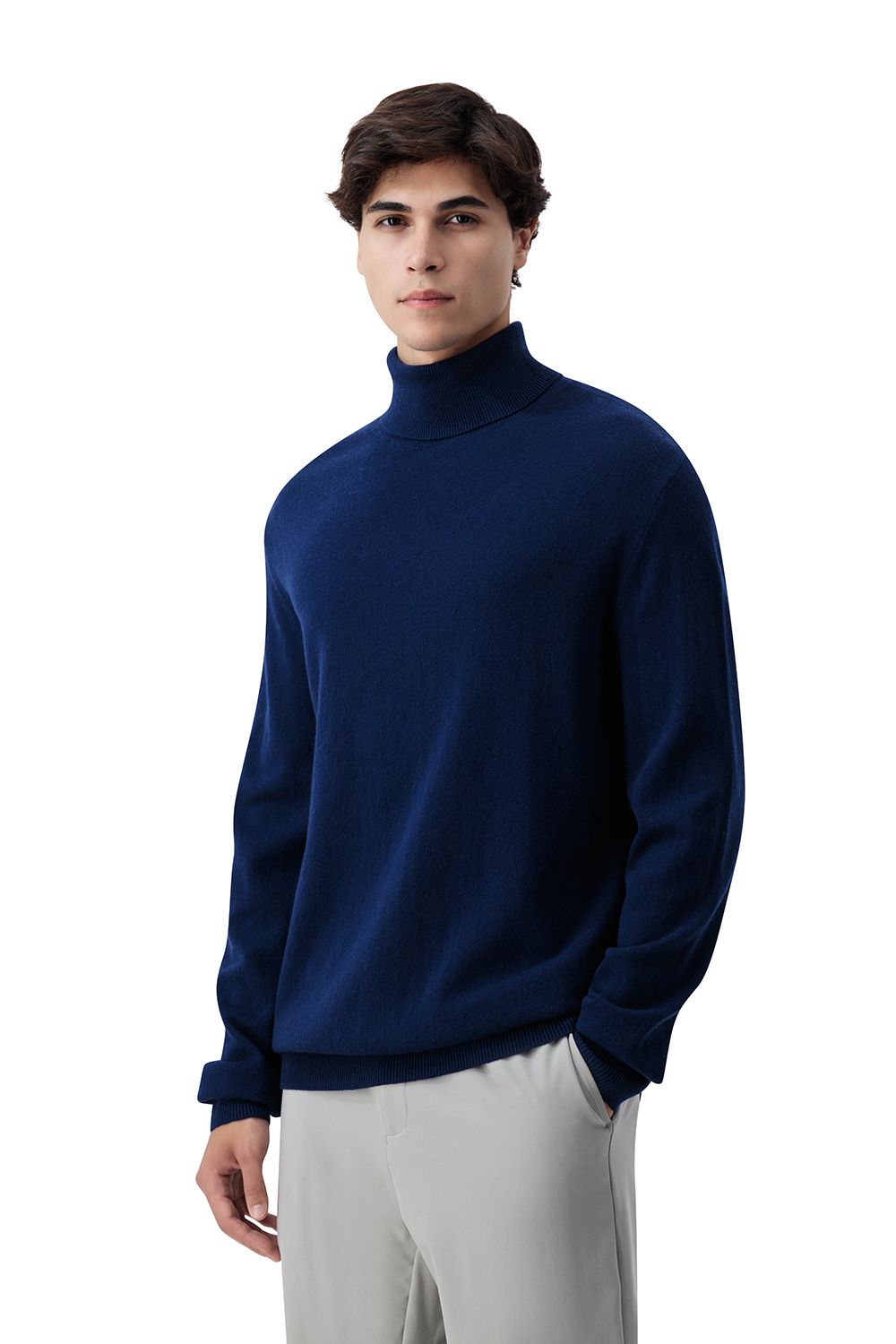 Turtle neck merino wool sweater bay