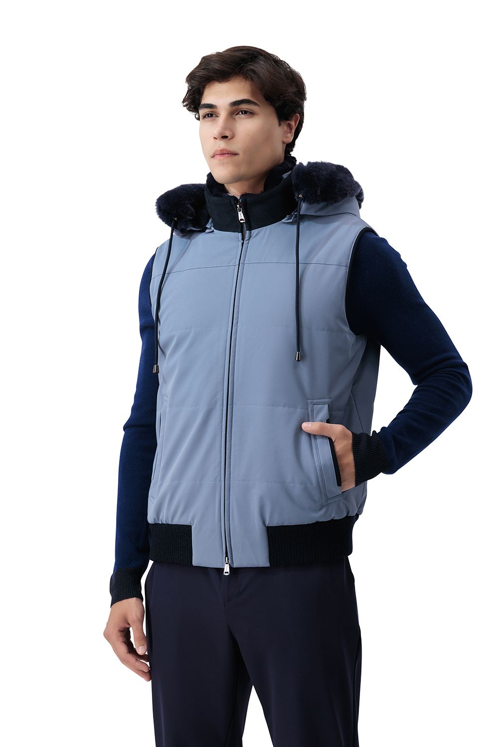 Siena heritage vest glacier blue