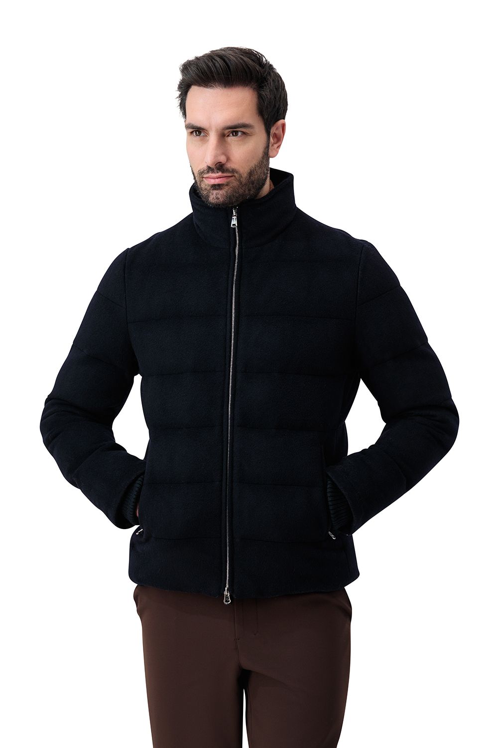 Torino puffer bomber indigo night
