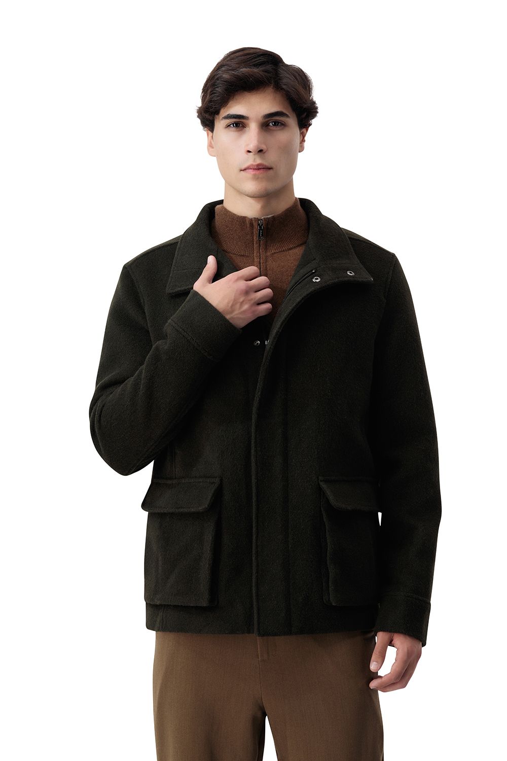 Torino wool traveler fog olive
