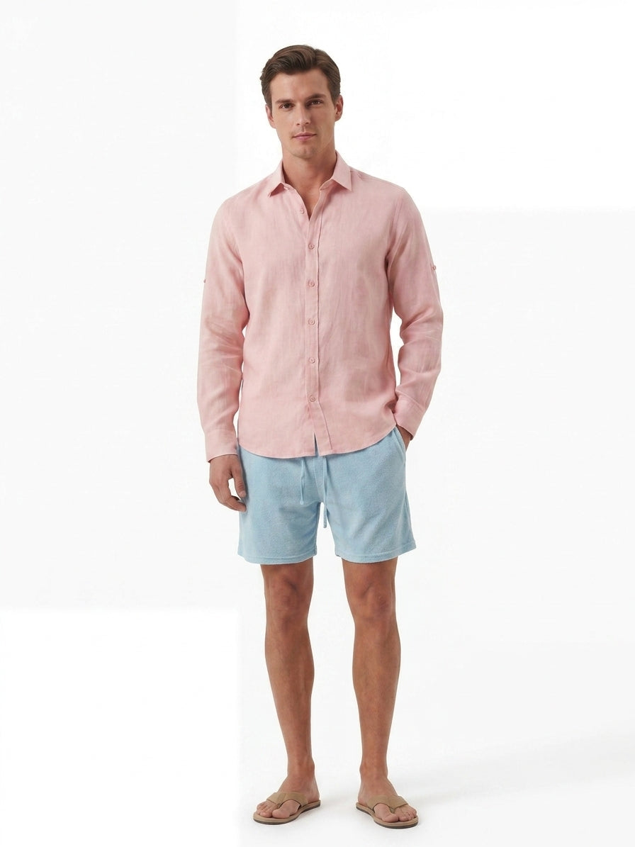 Towel short baby blue