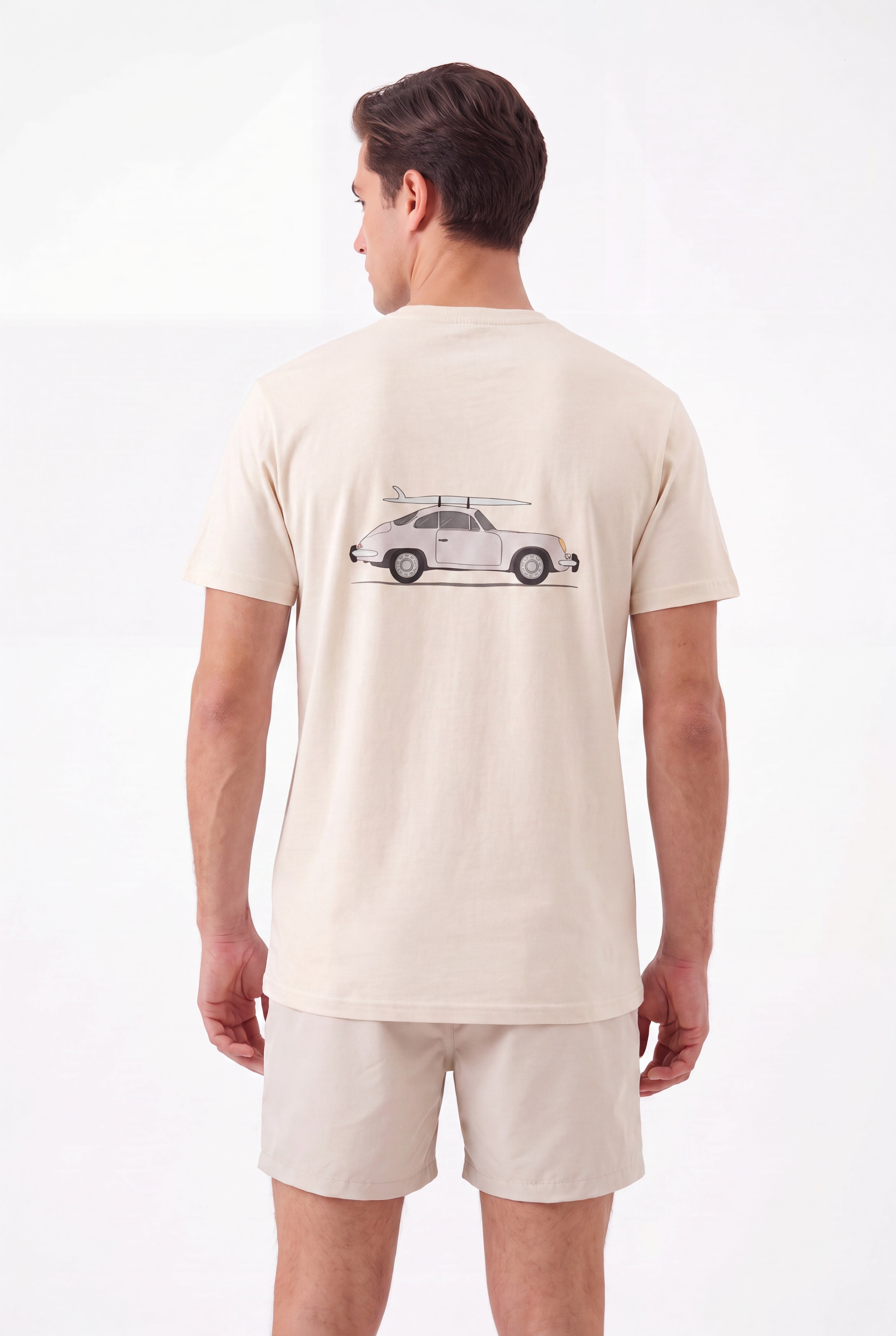 T-shirt-Surf Drive T-Shirt × Swimming shorts-Palm Riviera — Combo Look