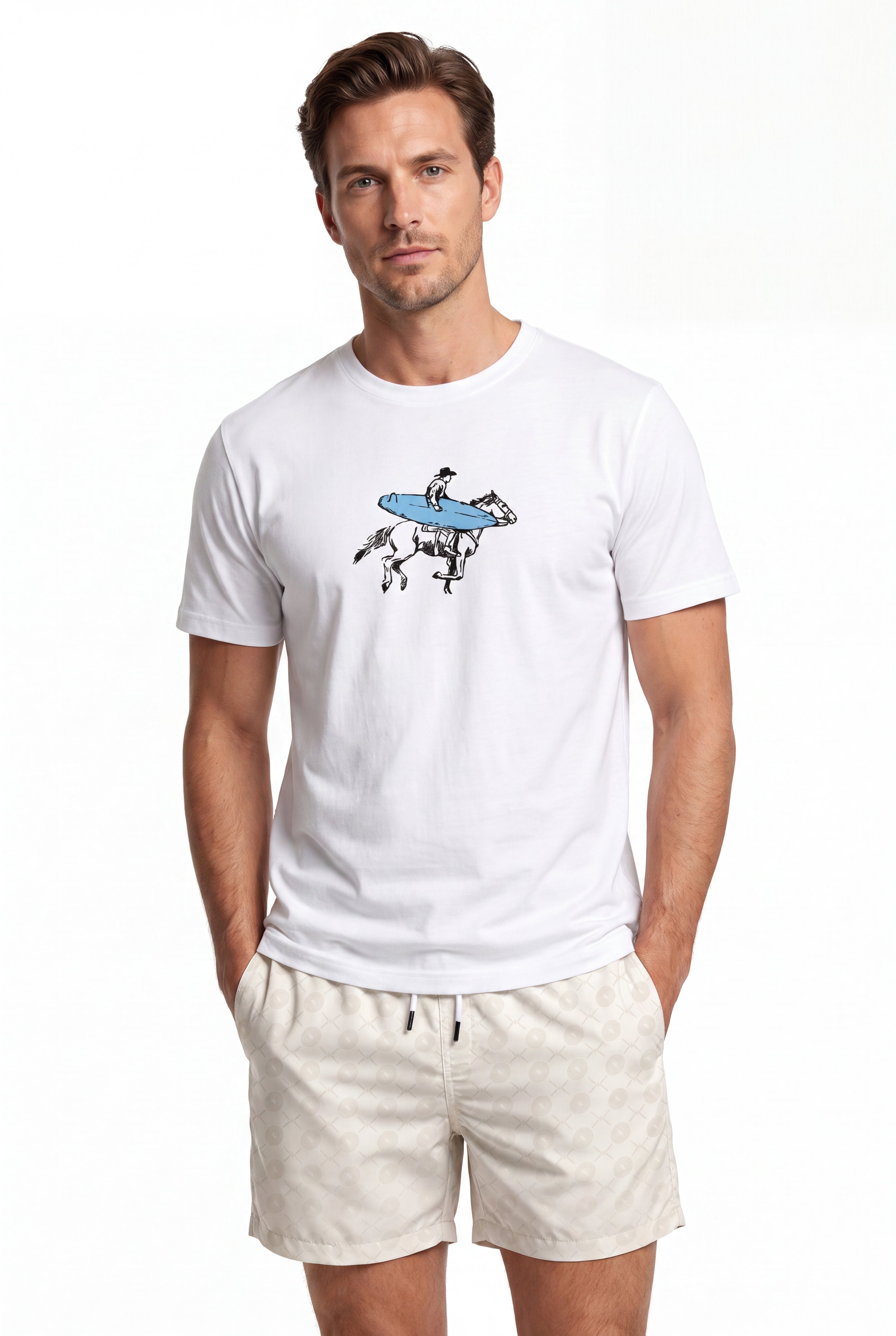 Signature Swimming shorts-Off-White