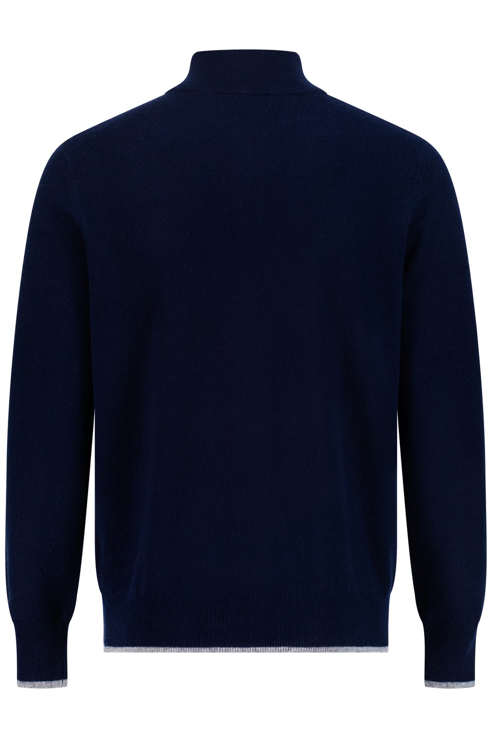 Cashmere half zip sweater cosmos
 slate