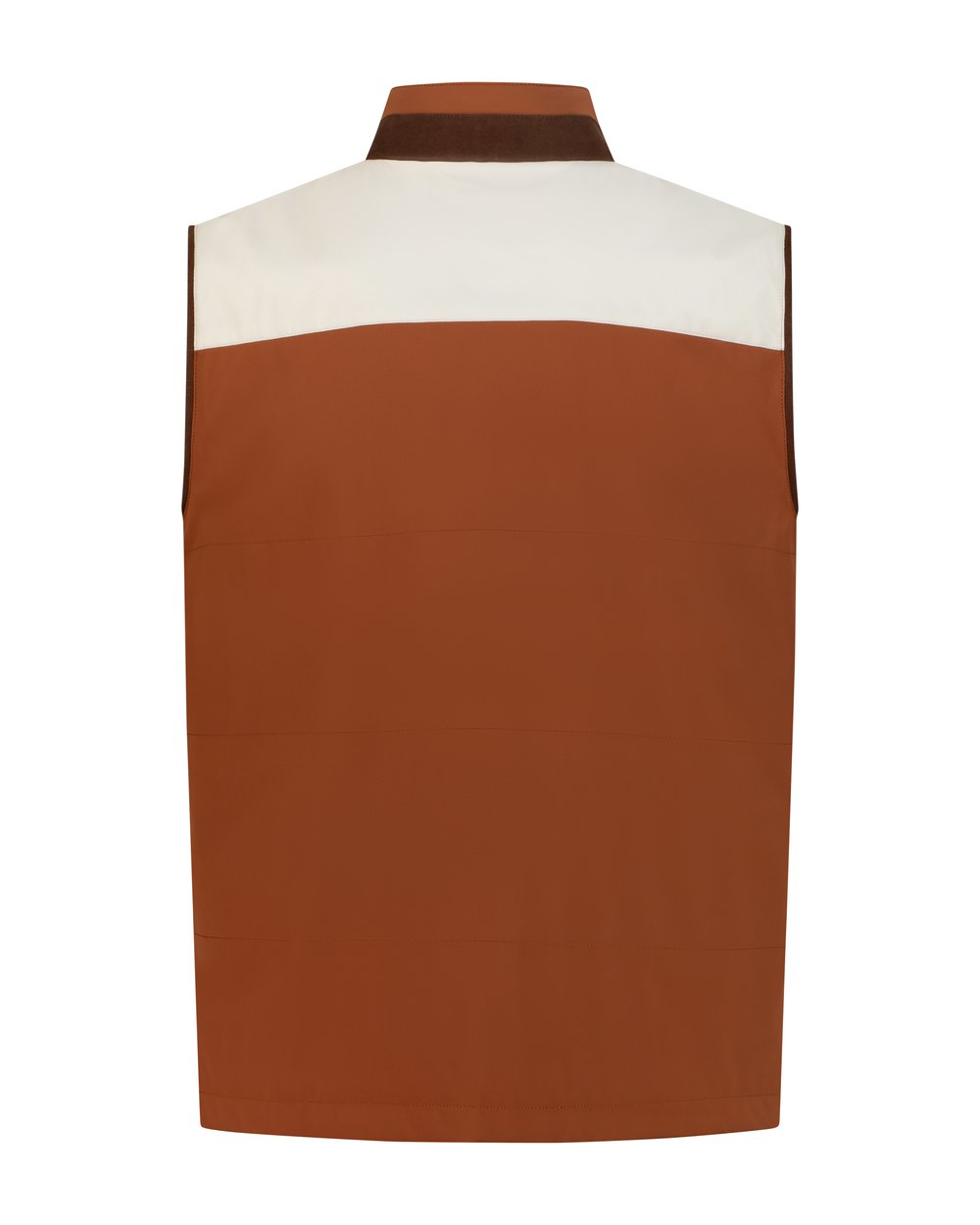 Contessa contrast vest terracotta