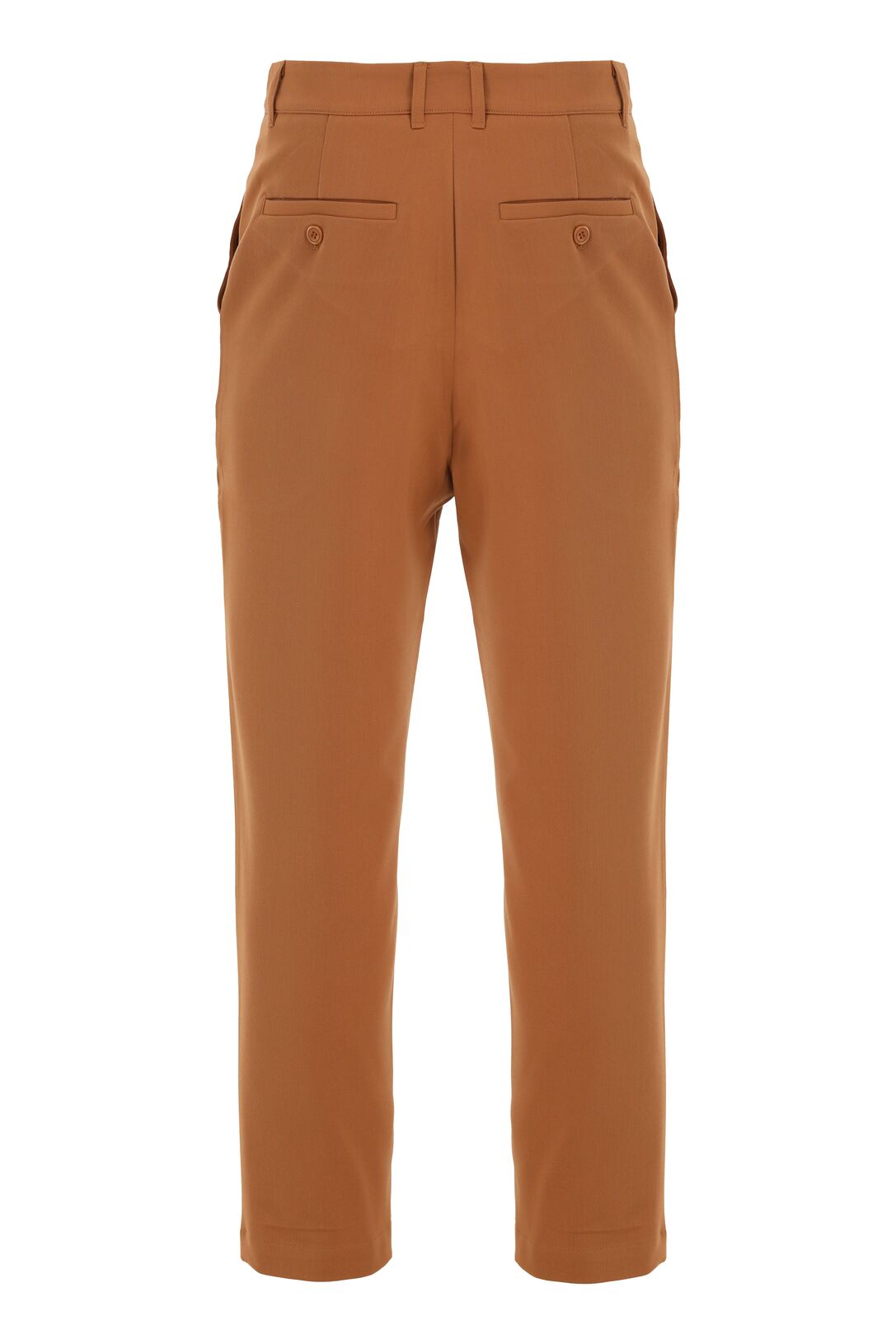 Tailored  trousers -Tan × polo shirt -Beige — Combo Look