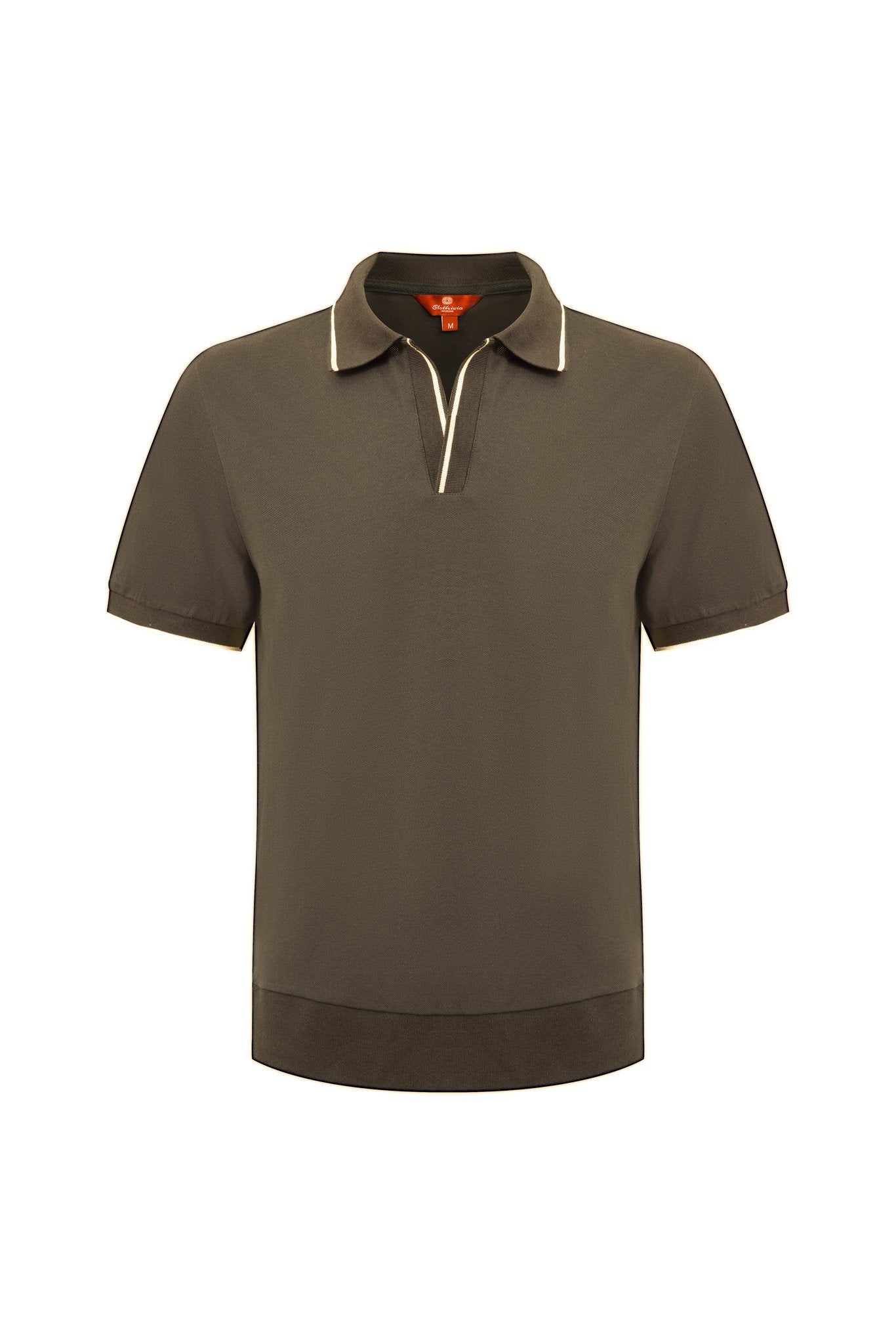 Open collar-Olive
