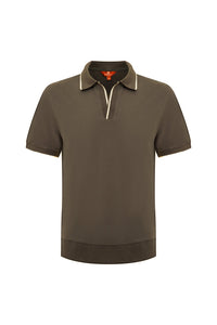 Open collar-Olive