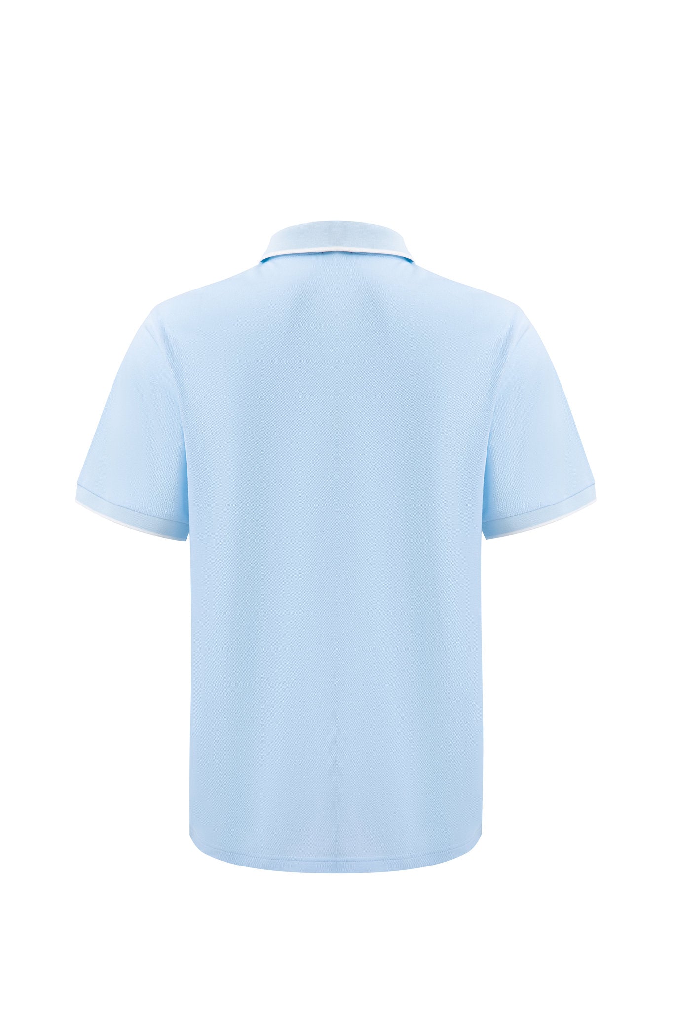 polo shirt -Baby-Blue × Chino Short-Beige — Combo Look
