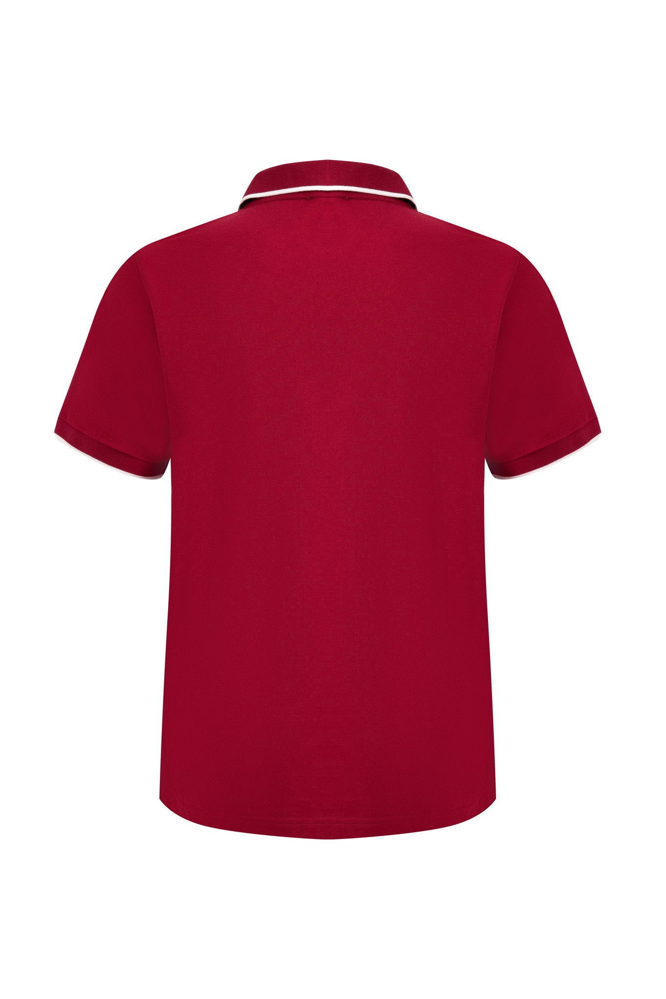 polo shirt -Burgundy × Chino Short-Light-Grey — Combo Look