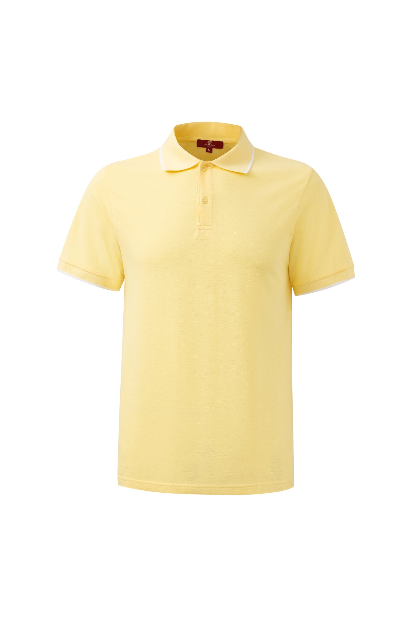 polo shirt -Yellow × Chino Short-Light-Grey — Combo Look
