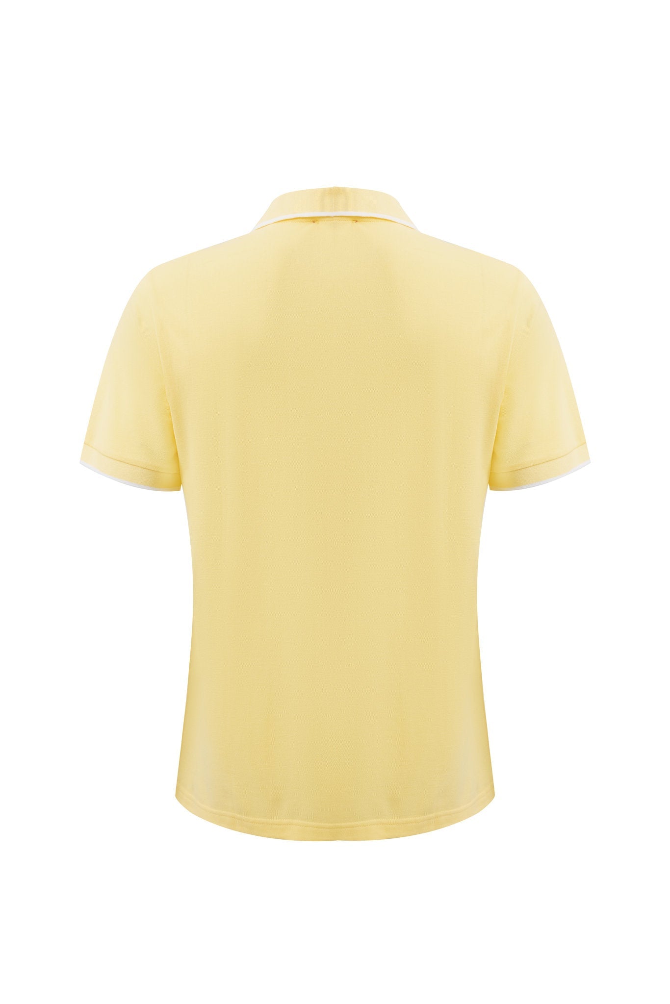 polo shirt -Yellow × Chino Short-Light-Grey — Combo Look