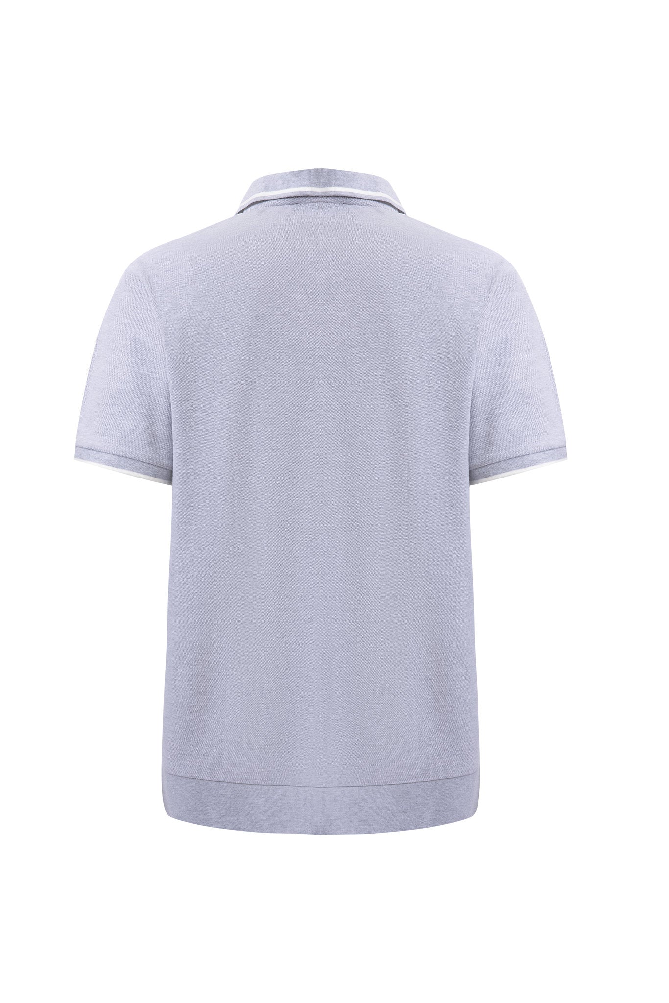 open collar -Light-Gray × Chino Short-Light-Grey — Combo Look