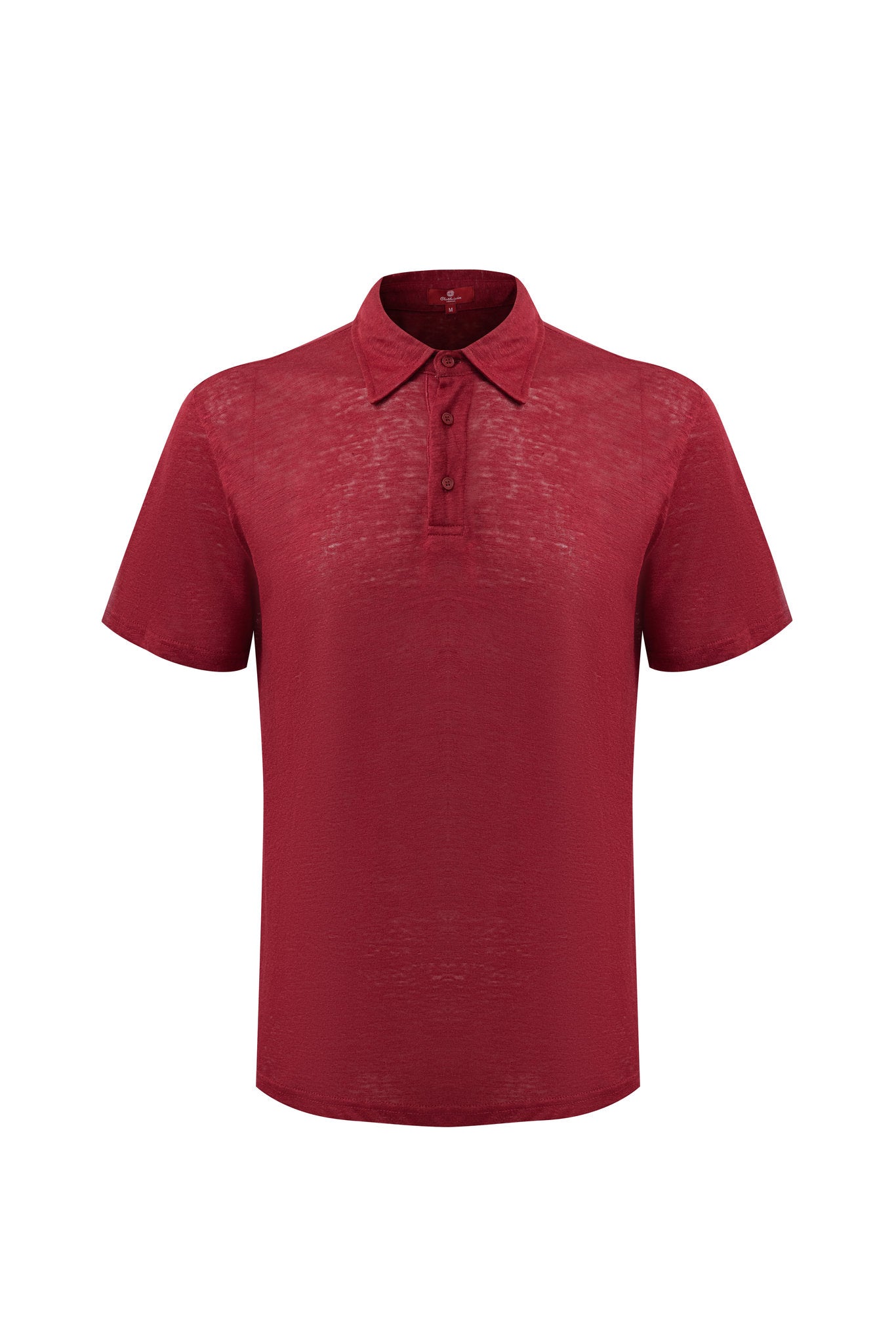 polo linen -Burgundy × Chino Short-Light-Grey — Combo Look