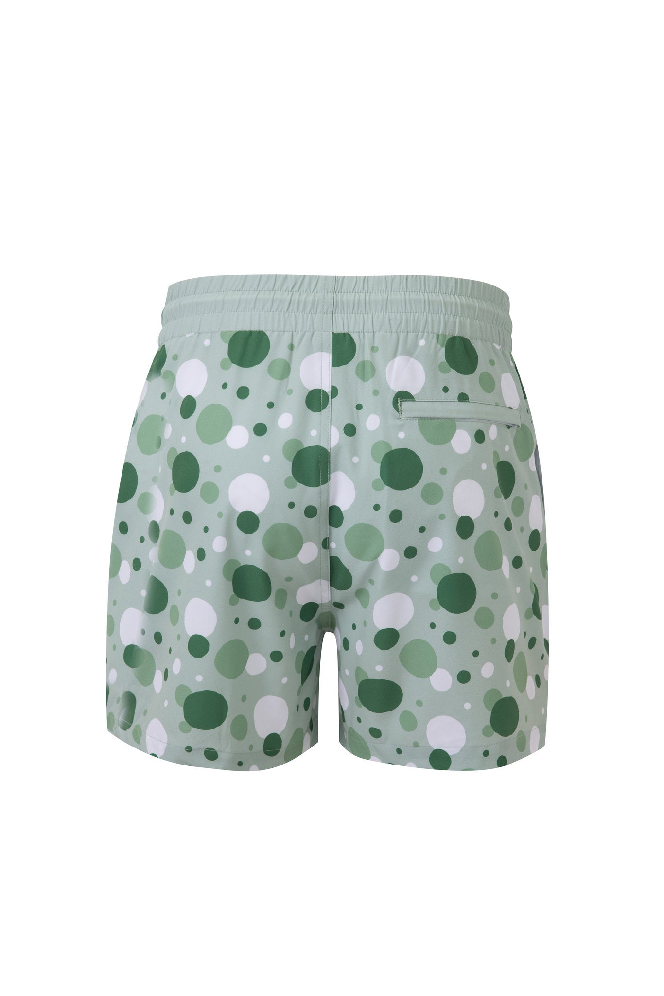 Bubble Swim Short -Green × Towel Hoodie-Beige — Combo Look
