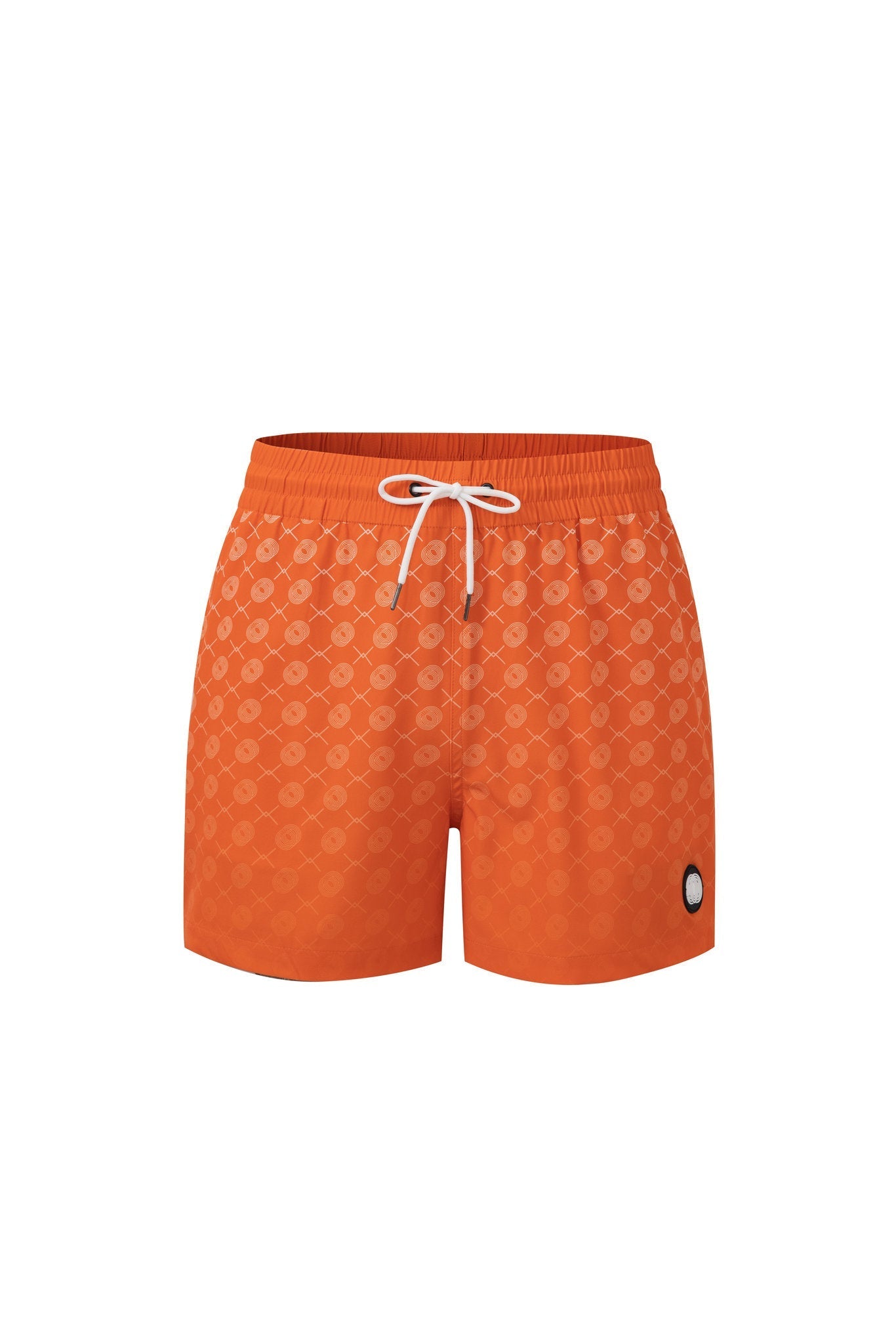 Signature Swim Shorts -Orange × Towel Hoodie-Baby-Blue — Combo Look