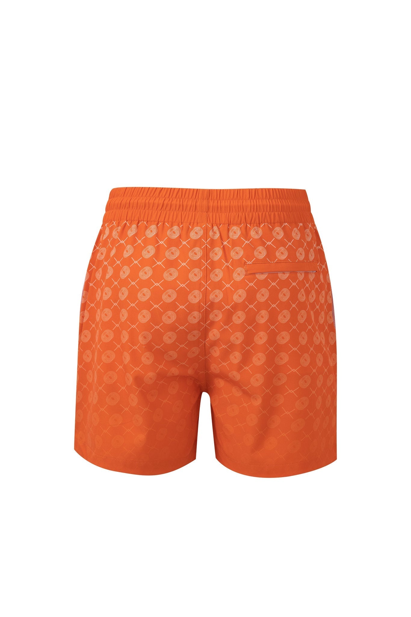 Signature Swim Shorts -Orange × Towel Hoodie-Baby-Blue — Combo Look