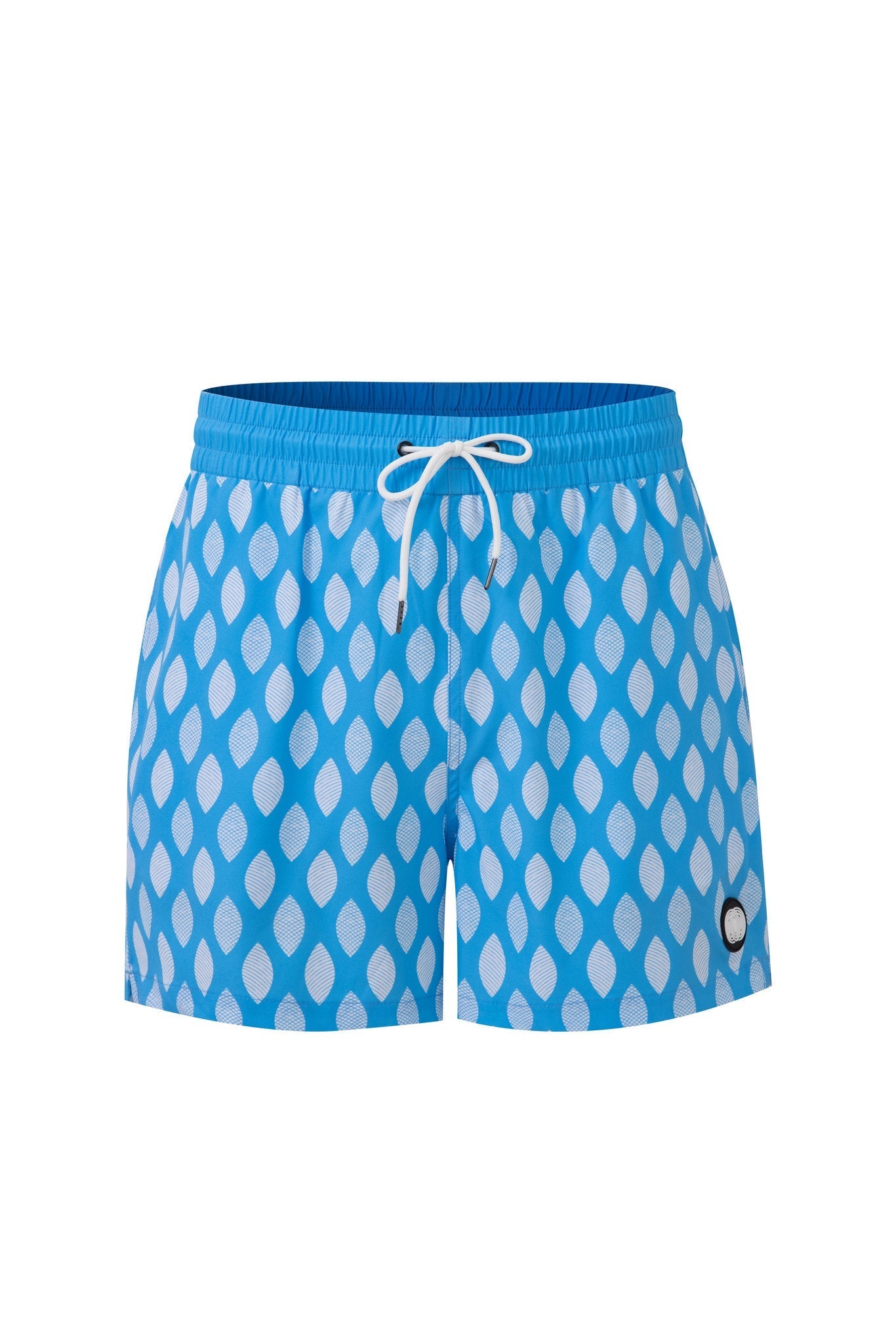 Azure Wave Swim Shorts -Skyblue × T-shirt-Wave-Rider — Combo Look