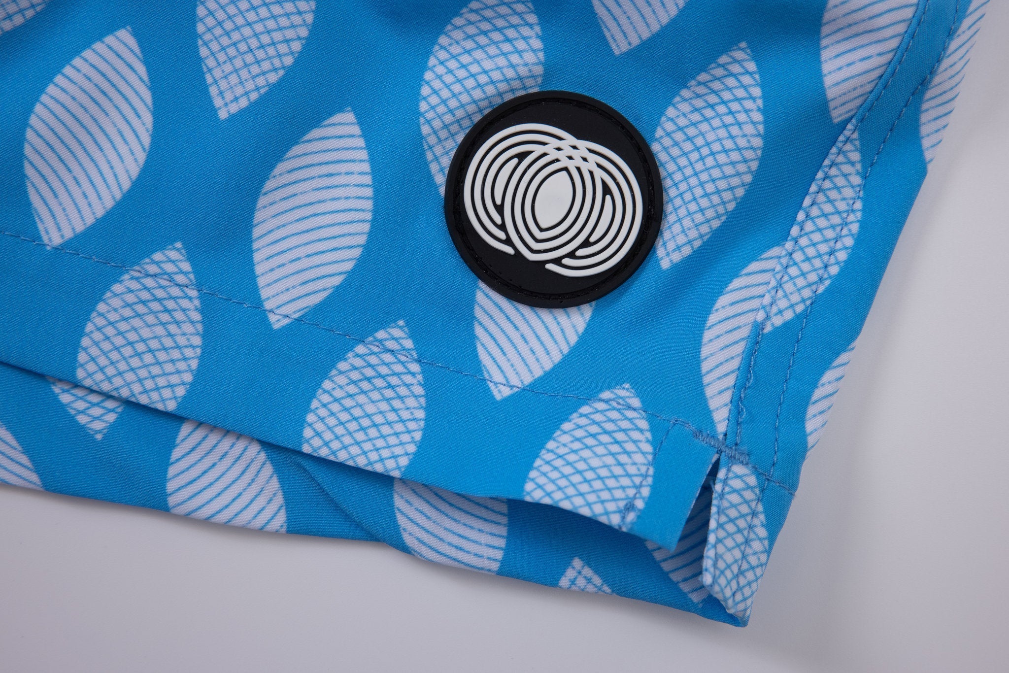 Azure Wave Swim Shorts -Skyblue × T-shirt-Wave-Rider — Combo Look