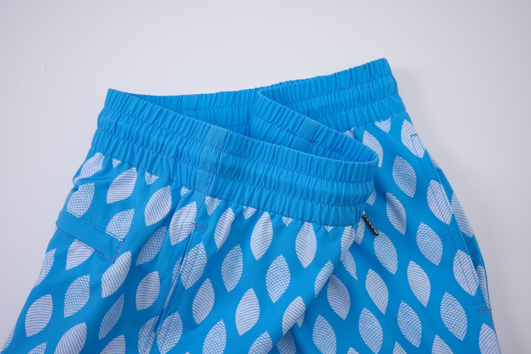 Azure Wave Swim Shorts -Skyblue × T-shirt-Wave-Rider — Combo Look