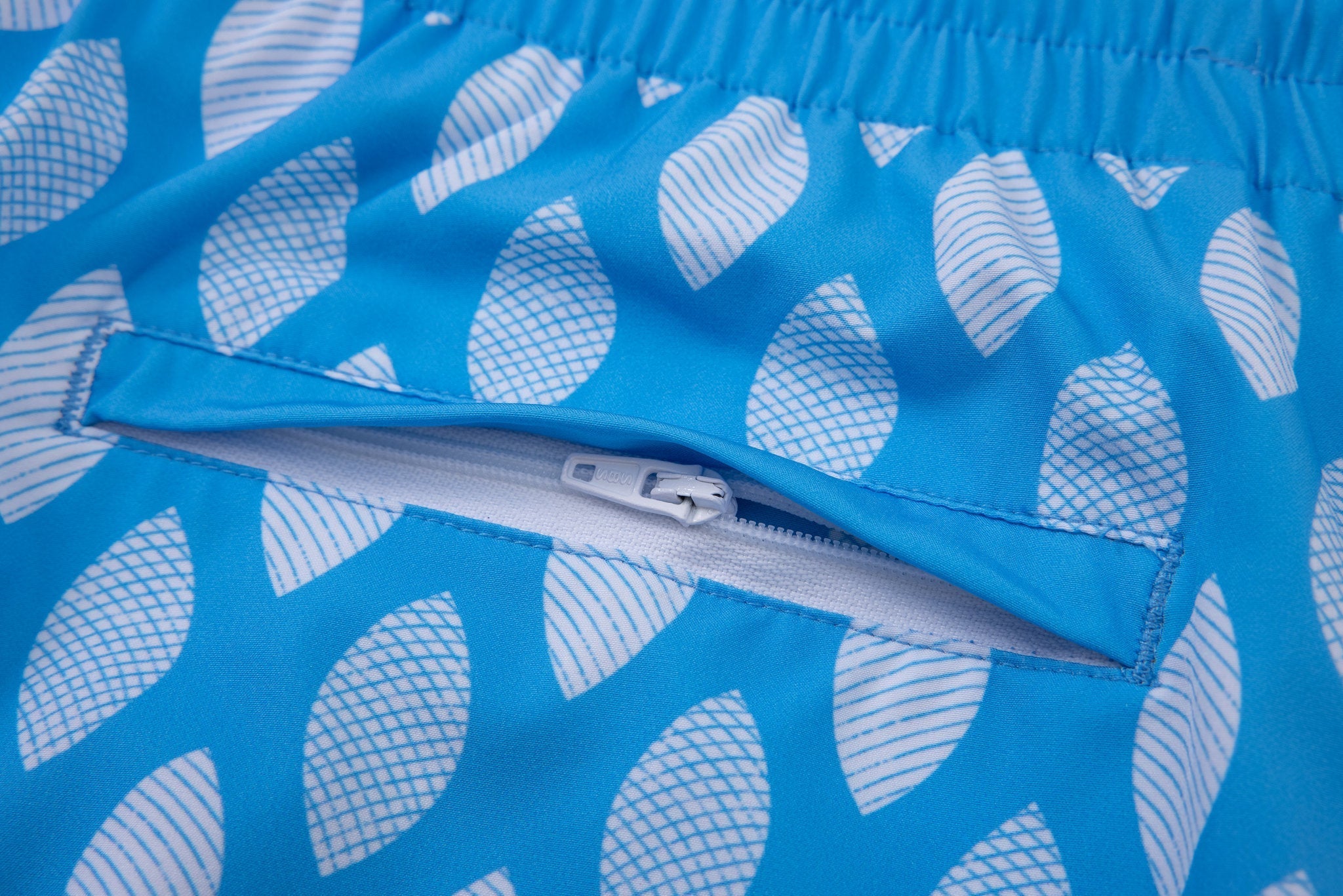 Azure Wave Swim Shorts -Skyblue × T-shirt-Wave-Rider — Combo Look