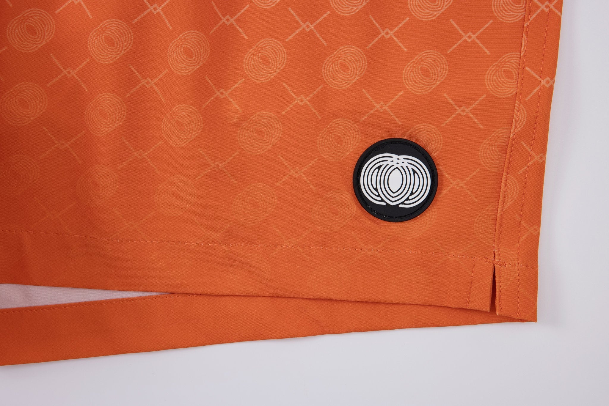 Signature Swim Shorts -Orange × Towel Hoodie-Baby-Blue — Combo Look