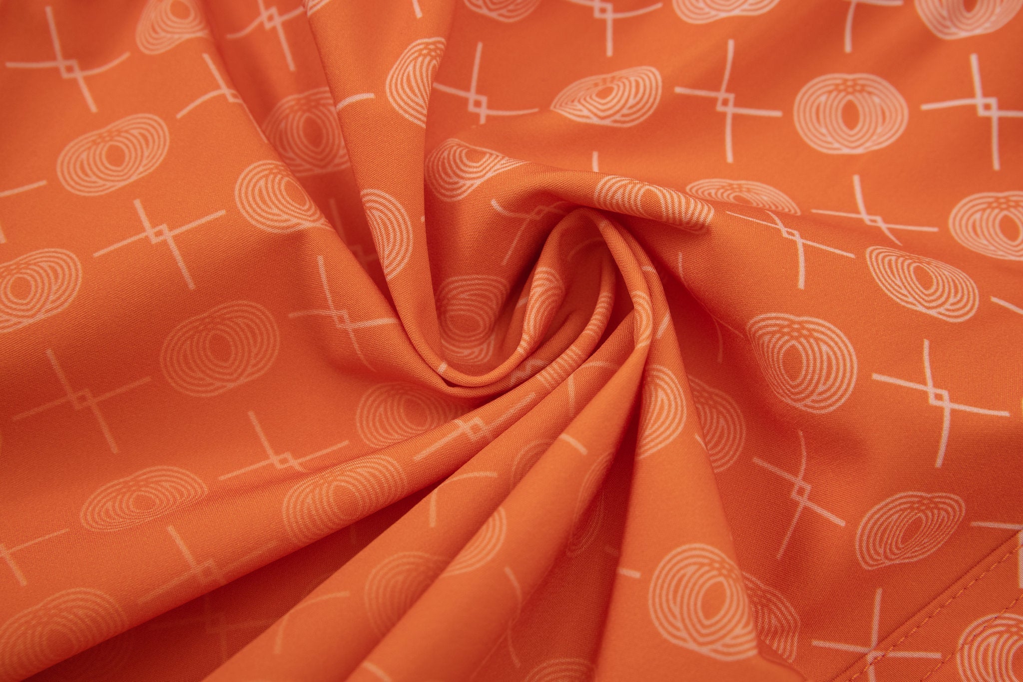 Signature Swim Shorts -Orange × Towel Hoodie-Baby-Blue — Combo Look
