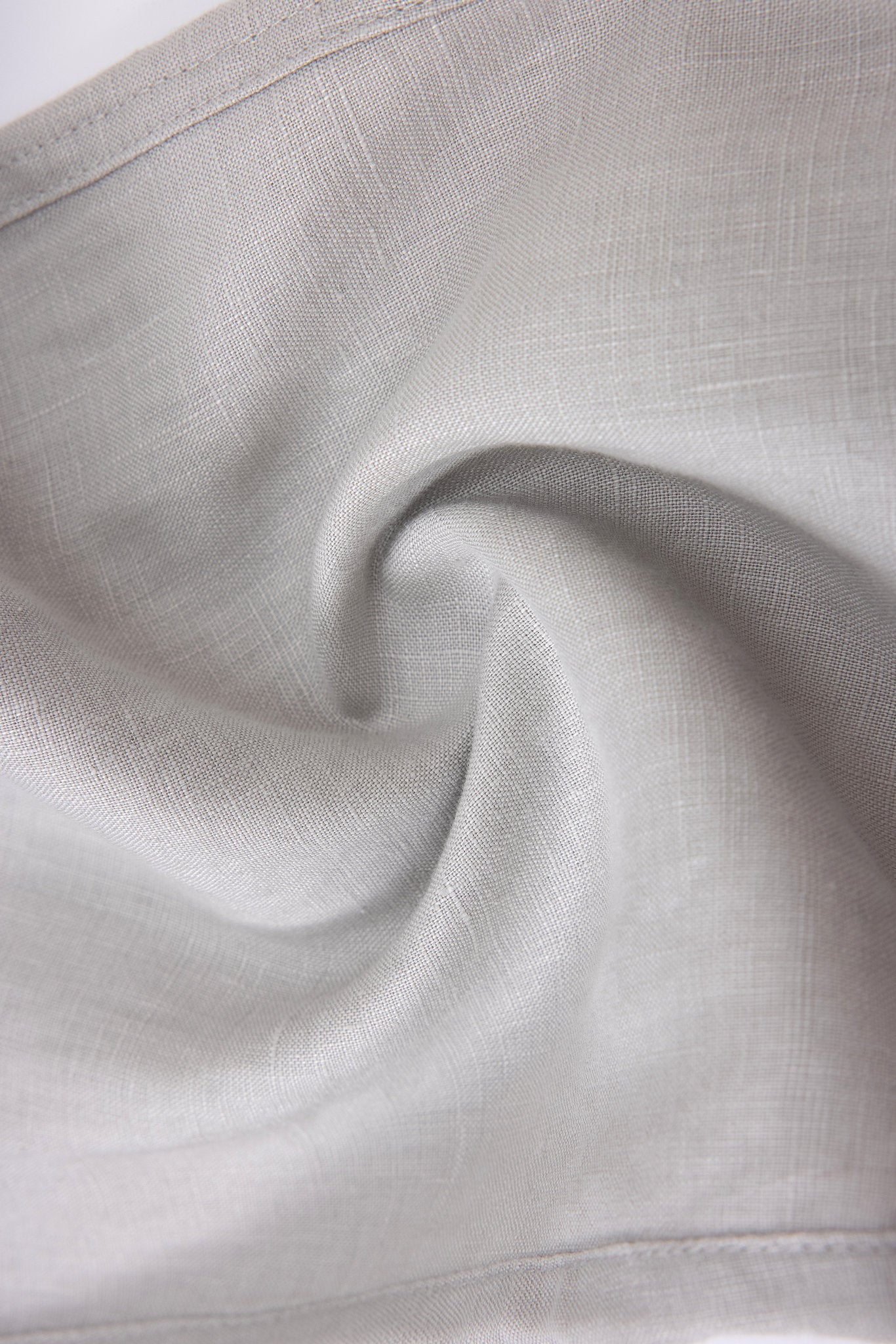 Linen Pants-Grey × Linen Short Sleeves-White — Combo Look