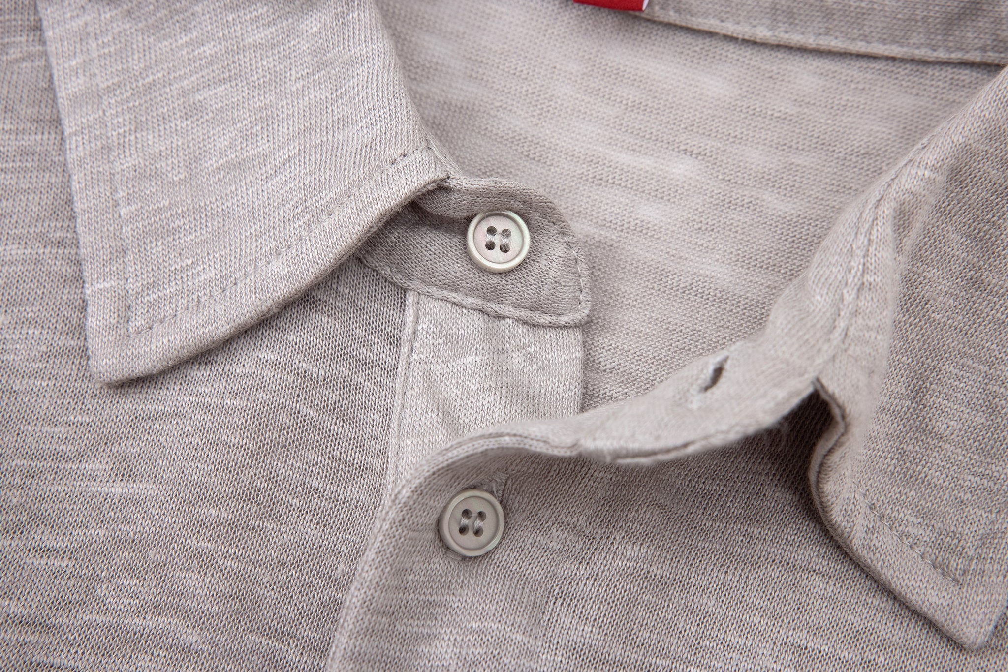 polo linen -Grey × Chino Short-Light-Grey — Combo Look