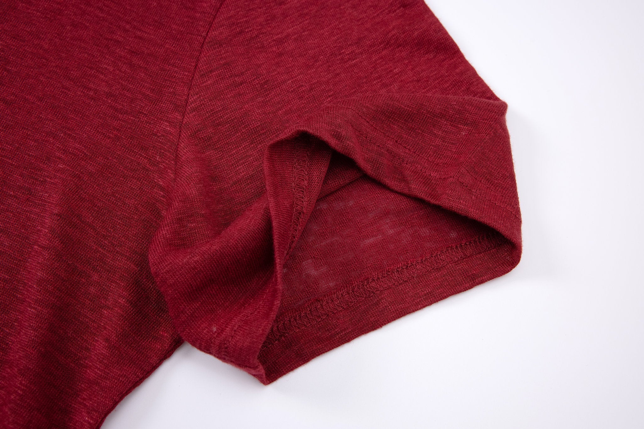 polo linen -Burgundy × Chino Short-Light-Grey — Combo Look