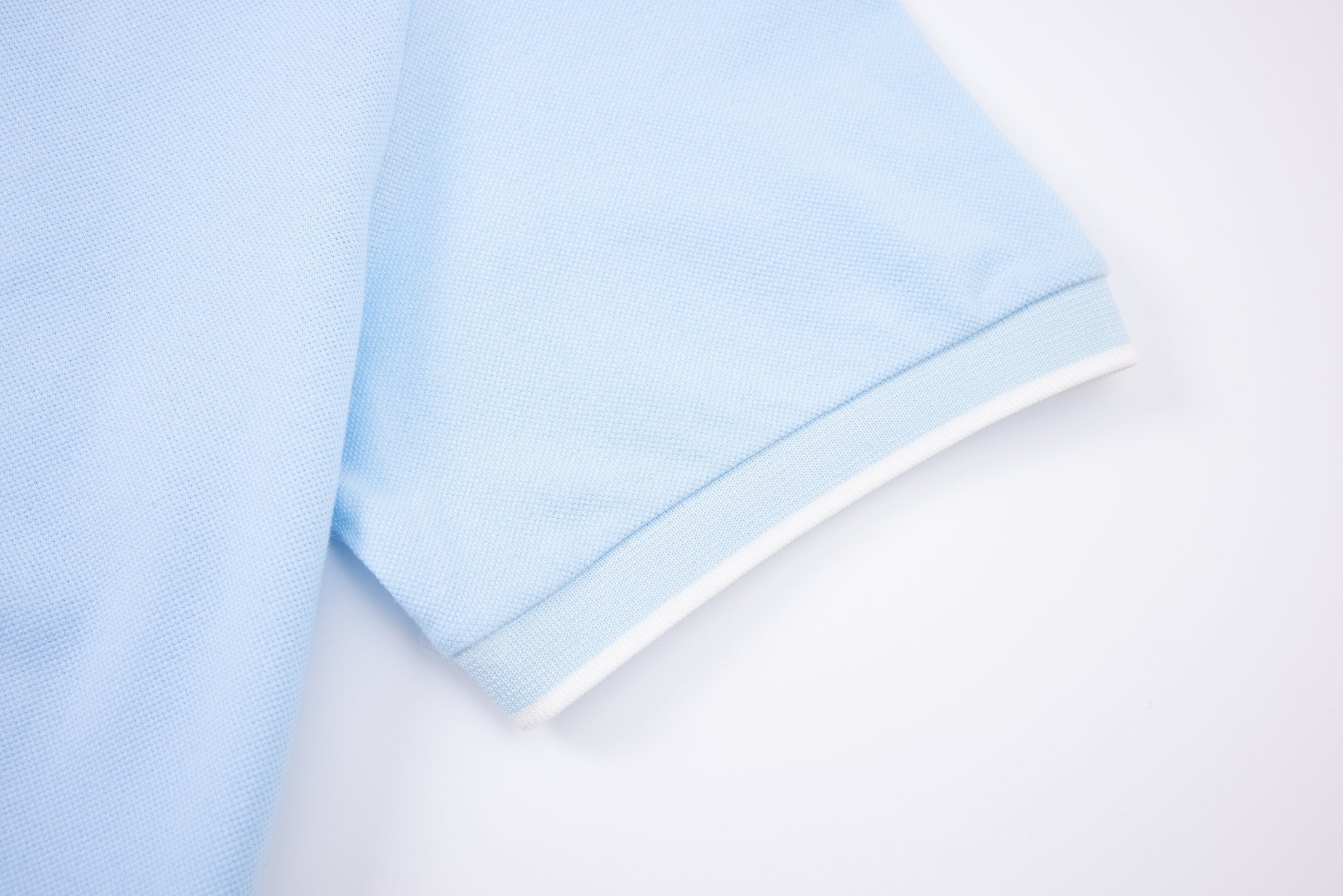 open collar -Baby-Blue × Chino Short-Beige — Combo Look