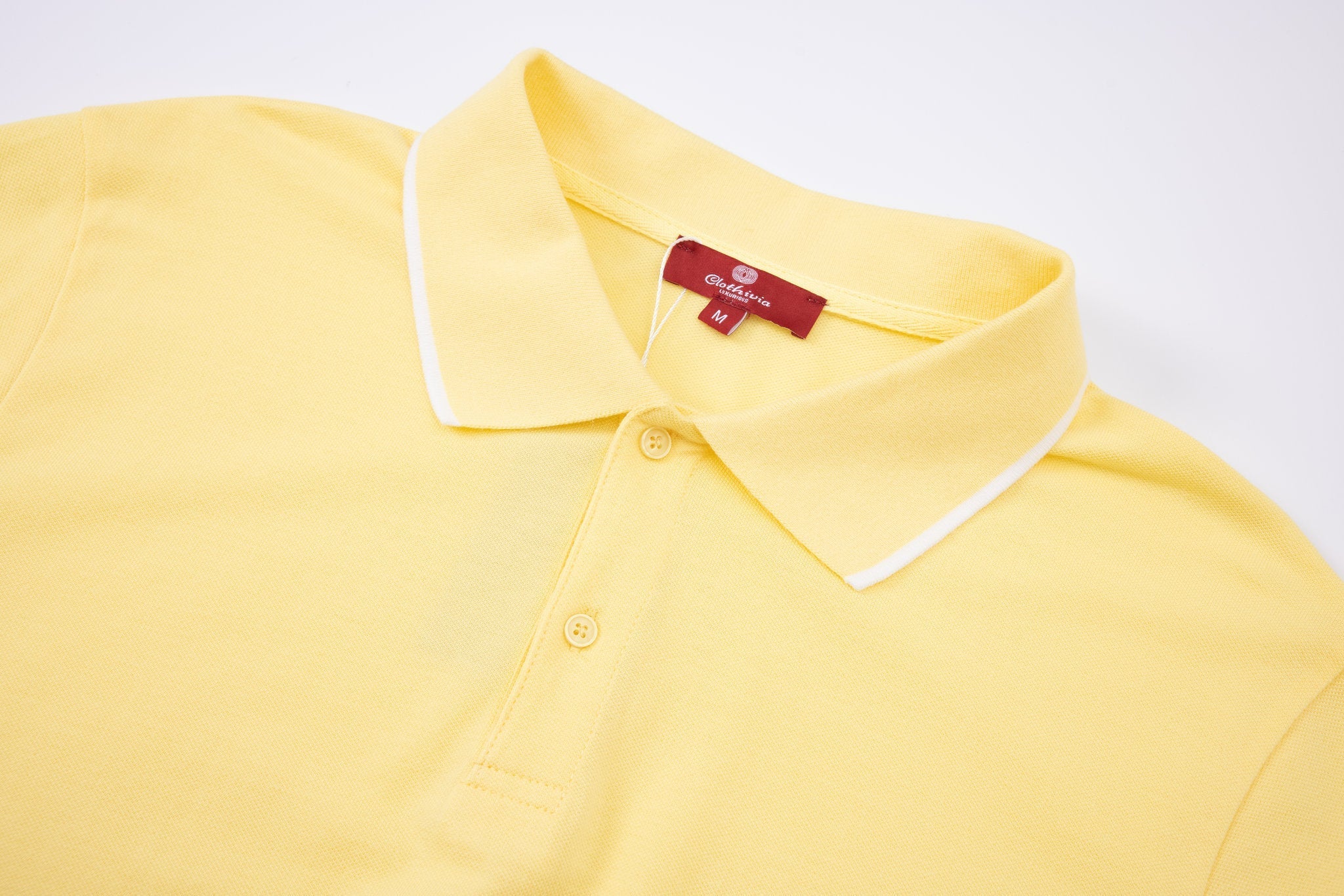 polo shirt -Yellow × Chino Short-Light-Grey — Combo Look